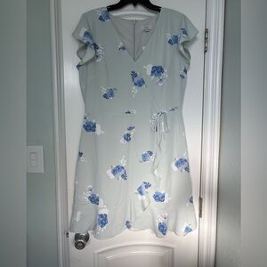 LOFT  (Outlet) Flutter Sleeve Short Dress